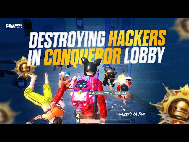 DESTROYING HAC*ERS IN CONQUEROR LOBBY  | TOP 40 RANKING  | #BGMI CLIPS