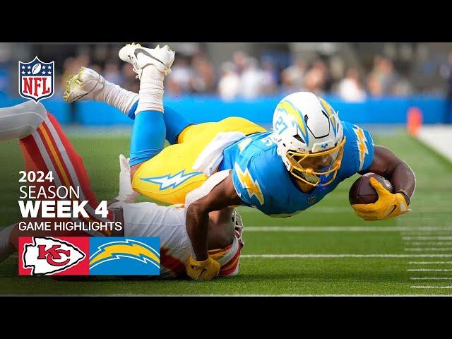 Kansas City Chiefs vs. Los Angeles Chargers Game Highlights | NFL 2024 Season Week 4