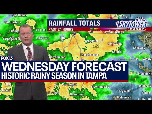 Tampa weather | historic rainy season continues