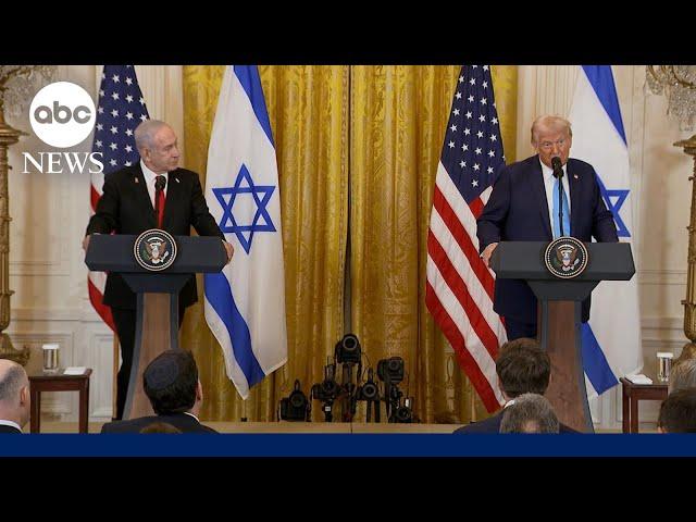 President Trump, Israeli PM Netanyahu hold press conference