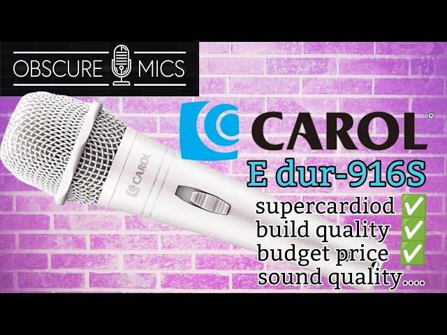 A Contender For Best Handheld Dynamic At $40 Or Less?  Carol E dur-916S Supercardioid Microphone