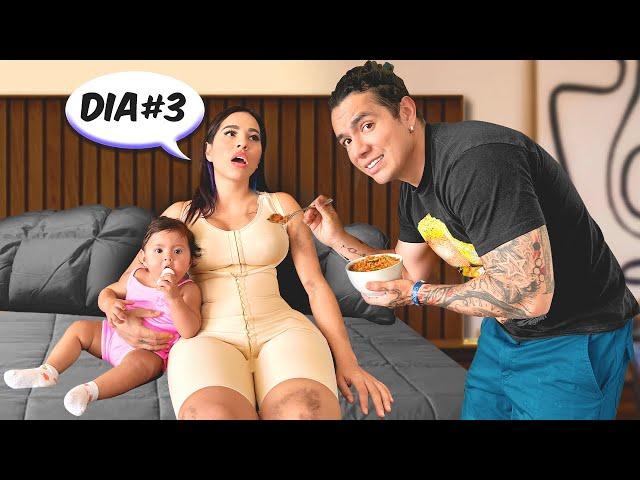 24 HORAS CUIDANDO A KARLA RECIÉN OPERADA *La vemos sin las fajas*  | Mau Mcmahon