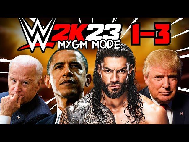 US Presidents Play WWE2k23 MyGM Mode - Full Series