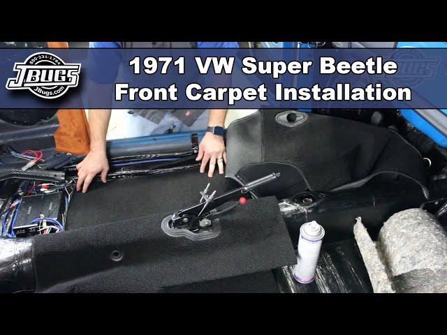 JBugs - 1971 VW Super Beetle - Front Carpet Installation