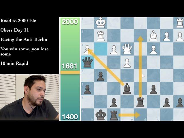 The Anti-Berlin got me Upside Down | Chess Day 11