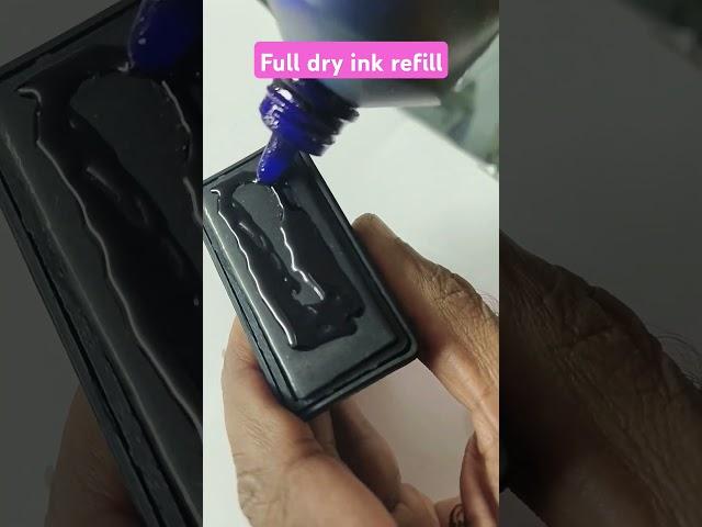 DIY full dry Self ink Stamp refill #stampfactory #inkrefill #fulldry #shortsfeed