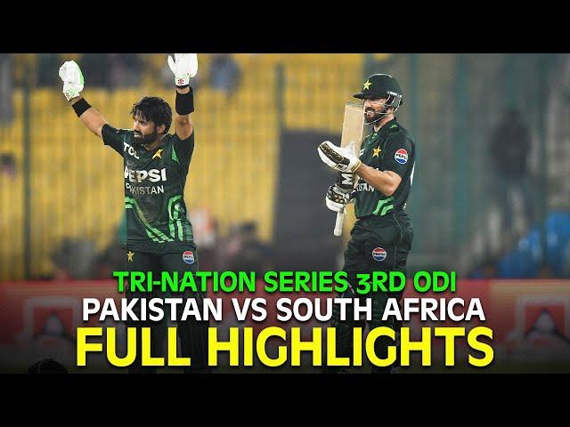 Full Highlights | Pakistan vs South Africa | 3rd ODI | Tri-Nation Series 2025 | PCB | M3J1K