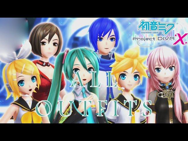 Hatsune Miku: Project Diva X - All Characters Outfit Modules [English, Full 1080p HD]