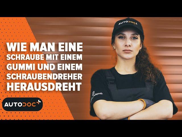 Lifehack: Wie man eine Schraube mit einem Gummi und einem Schraubendreher herausdreht | #autohack