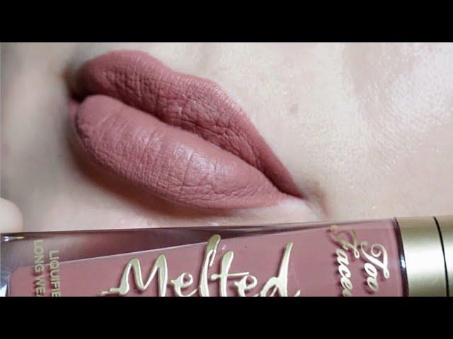 TOO FACED  ||  Melted Matte "Sell Out" lip swatch