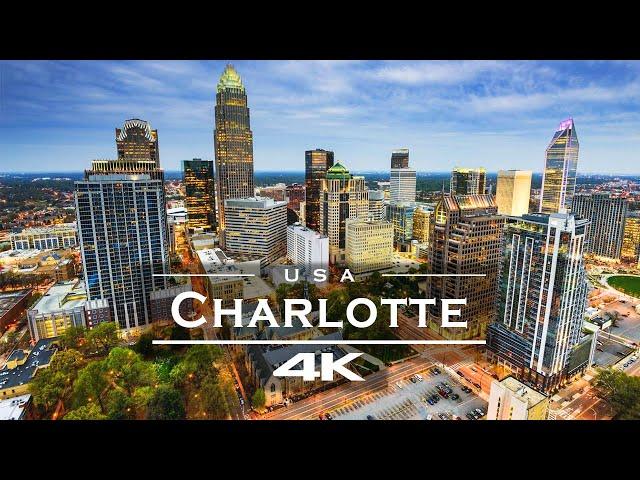 Charlotte, North Carolina - USA  - by drone [4K]