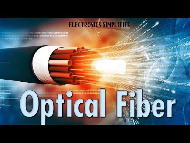 What is OPTICAL FIBRE ?/How fiber optics works?/Optical communication/electronics simplified