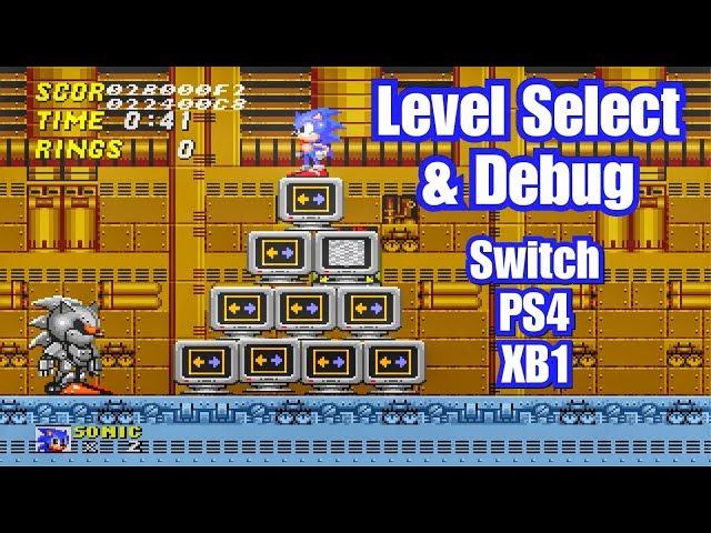 Sonic 2 Level Select & Debug Mode Guide | PS4, Switch & XB1 | Mega Drive & Genesis Classics