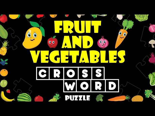 Guess the Fruit and Vegetables Quiz | Which Fruit or Vegetable Am I? | Fruit & Vegetables Crossword