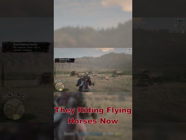 They Riding Flying Horses NOW #rdr2 #platinumhunters #reddeadredemption #platinumtrophyhunter