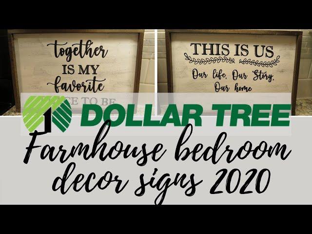 DOLLAR TREE FARMHOUSE DIY'S | DOLLAR TREE FARMHOUSE BEDROOM DECOR 2020