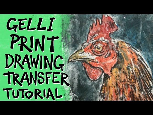 Gelli printing  / drawing transfer tips