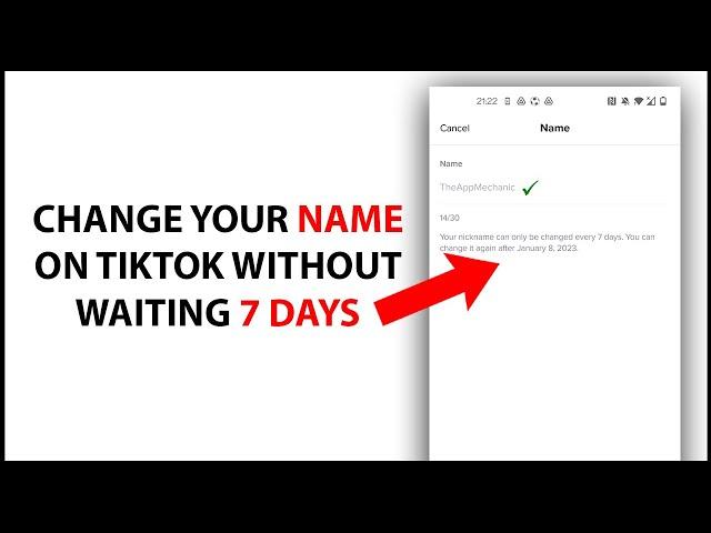 How to Change Your Name on TikTok Without Waiting 7 Days