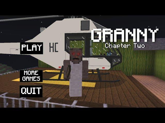 Granny 2: Granny Chapter Two Helicopter Escape Minecraft Gameplay (Granny Only)