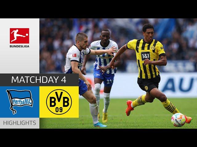 Hertha Berlin - Borussia Dortmund 0-1 | Highlights | Matchday 4 – Bundesliga 2022/23