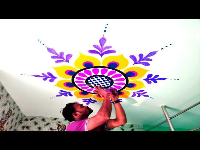 Ceiling flower dressing so beautiful flower art#art