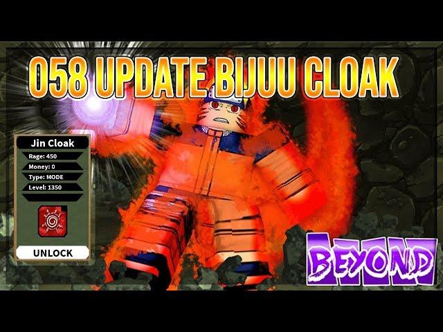 NRPG BEYOND  -  JINCHUURIKI CLOAK NEW COMBAT SYSTEM AND KENJUTSU UPDATE