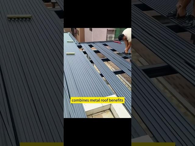 Double-layer insulated aluminum tile for canopy outdoor awning #aluminum #roofinsulation #roofing