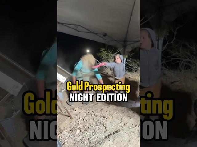 @chrisundertaking Gold prospecting at night in the California desert Royal Dyewater #goldrush