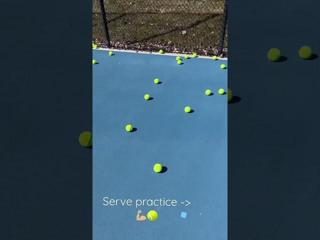 Serve practice the other day