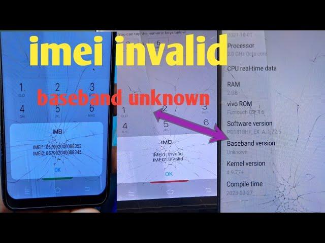 vivo baseband unknown imei invalid imei null  imei 00000 step by step solution 100% success