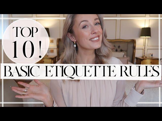 10 BASIC ETIQUETTE RULES TO FOLLOW EVERY DAY // Fashion Mumblr Finishing School!