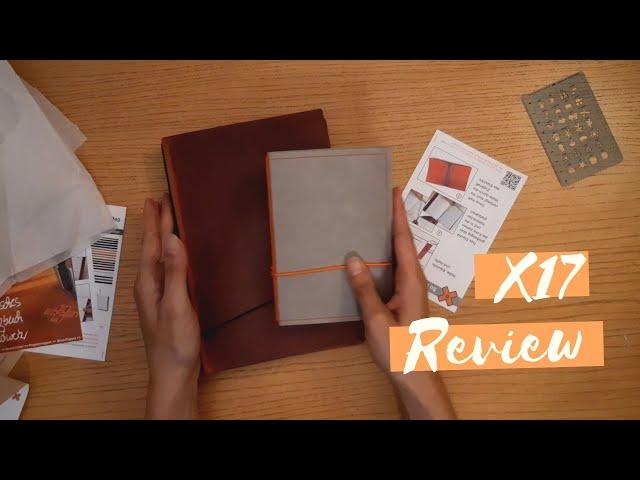 Traveler´s Notebook Style Journal in A5 and A6 Vegan Option | X17 Notebook Unboxing Review