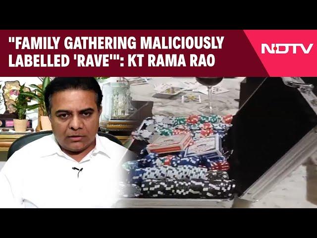 Telangana News | "Family Gathering Maliciously Labelled 'Rave'": KT Rama Rao On 'Farmhouse' Raid