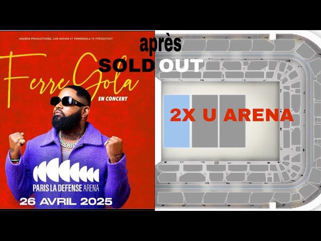 FERRE GOLA LENTEMENT VERS UN SOLD OUT ET AZOTIA 2ème DATE KAKA NA  U ARENA. BA PREUVES YANGOYO.