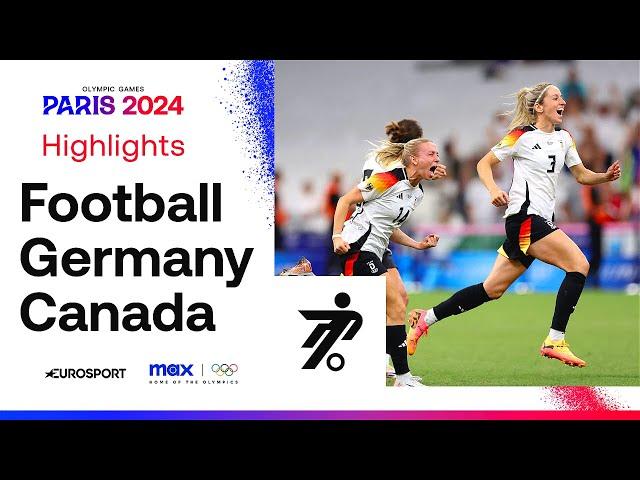 Germany 0-0 Canada (4-2 on pens) Women's Quarter-Final Football Highlights | #Paris2024