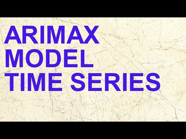 ARIMAX | Time Series Model