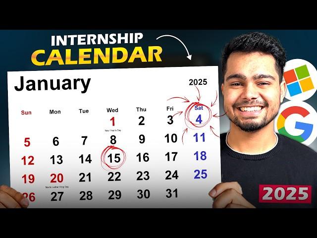 OFF CAMPUS Internship Calendar 2025 | Which company hires when OFF CAMPUS?