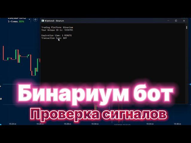 НОВАЯ ПРОВЕРКА БОТА С СИГНАЛАМИ НА БИНАРИУМ