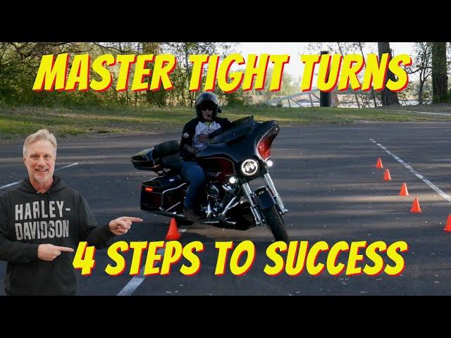 How to Master A Tight Turn On A Motorcycle From A Stop | Harley Davidson