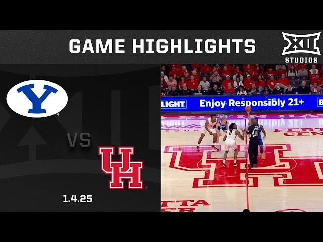 BYU vs. #14 Houston Game Highlights | 2024-25 Big 12 Men’s Basketball