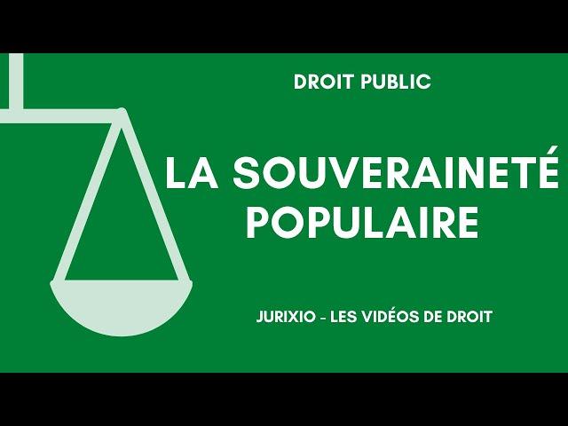 La souveraineté populaire