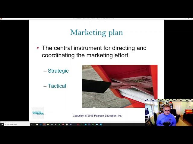 MBA 5420:  Kotler and Keller, Chapter 2 - Developing Marketing Strategies and Plans - Part 1 (32:07)