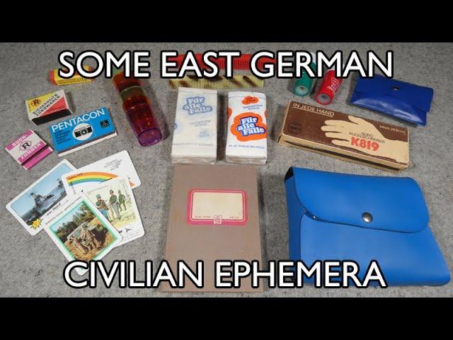 Some East German Civilian Items and Ephemera