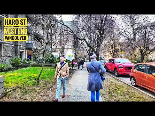 Vancouver Walk  - Haro St, West End (Narrated)