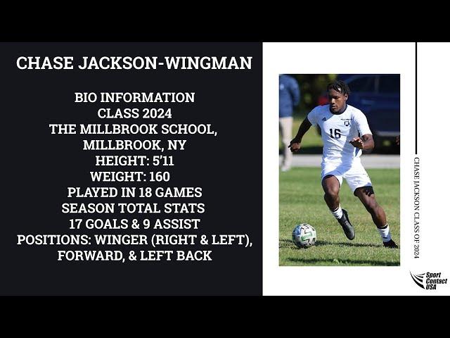 Chase Jackson Fall 2022 NEPSAC Season Millbrook School Highlights