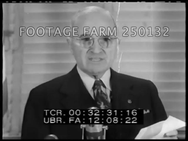 Truman Hints Bomb Use In Korea - 250132-04 | Footage Farm Ltd