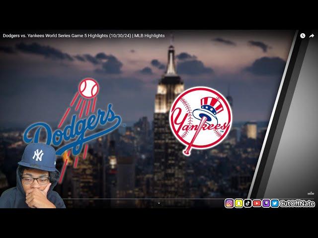 YANKEES FAN REACTS TO Dodgers vs. Yankees World Series Game 5 Highlights (10/30/24) | MLB Highlights