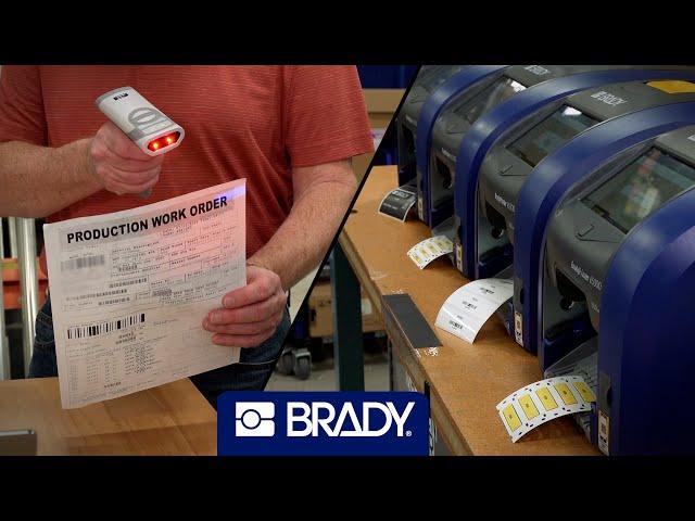 Scan one barcode - Print all your labels | Brady