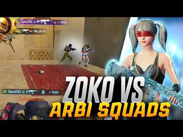 Zoko vs aggressive Arbi squads iPhone xr PUBG montage |ZOKO OP #bgmiindia #pubgmobile