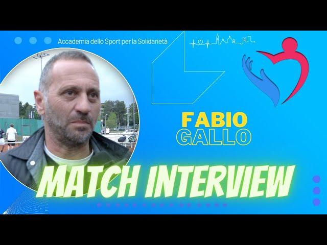 FABIO GALLO "È stata sicuramente un'esperienza formativa..."